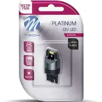 Mtech LED - W21W T20 12V - Platinum - Canbus - 16x Led diode - Wit - Enkel