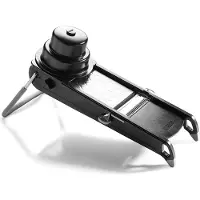 HorecaTraders Groente-snijder | RVS | Mandoline | Zwart | 19.5 x 44.5 x 15 cm