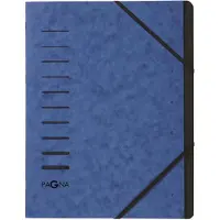 Pagna Sorteermap A4 Effen Karton 7-delig Blauw 24,5 x 0,4 x 32 cm (B x D x H)