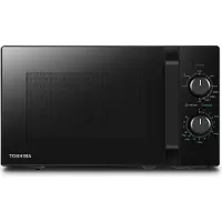 Toshiba MW2-MG20PF Microgolfoven - 800W - draaiplateau en grill - zwart - 20L
