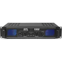Skytec 2 x 500W DJ PA versterker SPL1000 met EQ