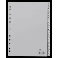 Durable 1 tot 31 Numerieke tabbladen A4 Grijs 31 tabs PP (Polypropeen) 11 Gaten 6523