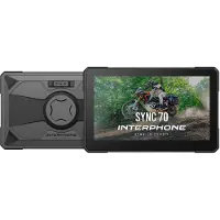 Interphone Cellularline Sync70 Slim display met accessoires
