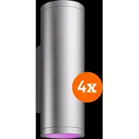 Philips Hue Appear Applique Murale White and Color Inox Lot de 4