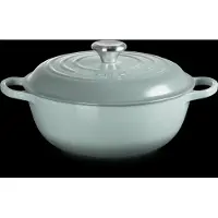 Le Creuset Marmite Braadpan Hoge deksel Signature 'Sea Salt' Ø26cm / 4.1L