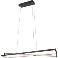 TRIO Hanglamp EDGE - Mat zwart - incl. 1x SMD LED, 35W · 1x 4100lm, 2300+3000+4000K
