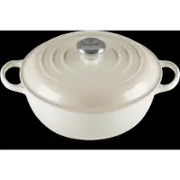 Le Creuset Signature Marmite Braadpan Hoog 26cm Meringue