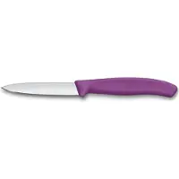 Victorinox Swiss Classic 6.7695.2C1 Straight/Wavy, Purple, set van 2 groentemesjes, 8 cm