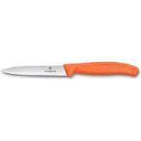 Victorinox Swiss Classic schilmes 10 cm - gladde snede - oranje