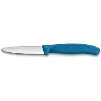 Victorinox Swiss Classic 6.7692.2C1 Straight/Wavy, Blue, set van 2 groentemesjes, 8 cm