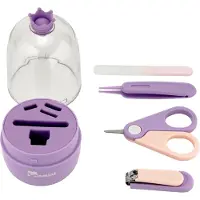 Momini BabyNail Verzorgingsset voor Babynagels - 4-in-1 Babyverzorgingsset - Veilig en Handig - Paars