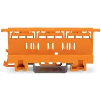 Wago Bevestigingsadapter; Serie 221 - 4 mm²; voor montage op TS 35/schroefmontage; oranje