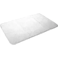 Kinzler J-10007/00 Witte badmat, microvezel, 70x120 cm