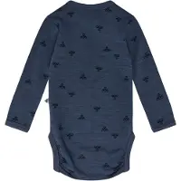 Hummel Rompertje/body donkerblauw / zwart