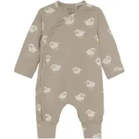 Noppies Rompertje/body 'Soperton' donkerbeige / zwart / wit