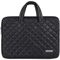 Canvas Artisan Laptophoes 15.6 Inch HV PU - Laptoptas - Voor Dames & Heren - Laptop Sleeve met Handvat - Zwart
