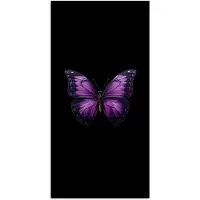 PosterMonkey Poster 60x120 cm - Vlinder - Paars - Levendig - Posters - Kamer decoratie - Wanddecoratie woonkamer - Muurdecoratie slaapkamer