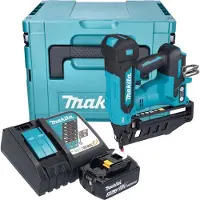 Makita DBN 601 RT1J accu spijkerapparaat 18 V 19 - 64 mm borstelloos + 1x oplaadbare accu 5.0 Ah + lader + Makpac