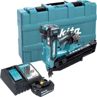 Makita DBN 901 RT1K accu spijkerapparaat 18 V 50 - 90 mm borstelloos + 1x accu 5,0 Ah + lader + koffer