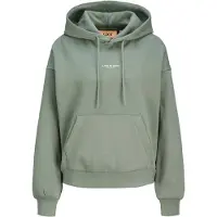 Jack & Jones Sweatshirt 'JXStudio Vesterbro' jade groen / wit