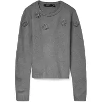 Vero Moda Trui 'VMROSE' grijs gemêleerd