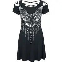 Black premium by emp Mini-jurk - Jurk met ravenprint - S tot XXL - voor Vrouwen - zwart | Maat S