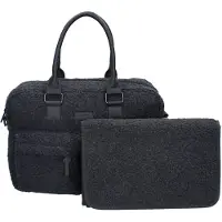 Vadobag Care Hello Little One Luiertas - Grijs - Teddy - Verschoonmatje - Verstelbare Schouderbanden - Ophanglussen kinderwagen