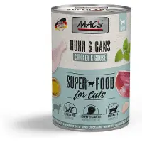 Mac'S Kattenvoer Natvoer Blik - 98,7% Kip en Gans - 6 x 400g