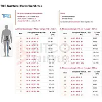 TMG KULT WORKER WORK Amerikaanse Overall HEREN Overall Werkkleding Lichtgrijs - Met Kniezak - Gevoerd - Ademend