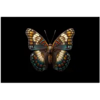 PosterMonkey Poster 30x20 cm - Vlinder - Kleurrijk - mozaïekachtig - Posters - Kamer decoratie - Wanddecoratie woonkamer - Muurdecoratie slaapkamer