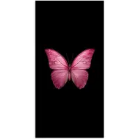 PosterMonkey Poster 20x40 cm - Vlinder - roze - Elegant - Posters - Kamer decoratie - Wanddecoratie woonkamer - Muurdecoratie slaapkamer