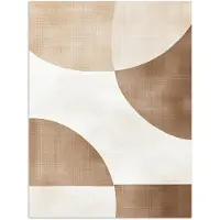 PosterMonkey Poster 60x80 cm - Snijdende cirkels - Overlappende vlakken - Posters - Kamer decoratie - Wanddecoratie woonkamer - Muurdecoratie slaapkamer