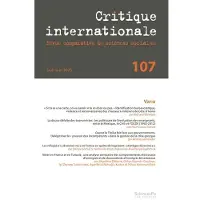 Presses De Sciences Po CRITIQUE INTERNATIONALE,107