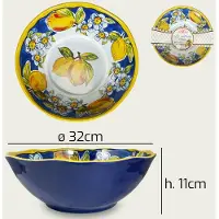 Arca Limoni Due- Melamine kom Ø32xH11cm – licht in gewicht – makkelijk stapelbaar – voor binnen en buiten