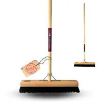 Synx Tools Zaalveger binnenbezem 60 cm Paardenhaar - bezemsteel 150cm