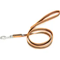 JULIUS K-9 Kleur & Grijs Super-Grip riem met handlus 120cm lang, 20mm breed voor honden