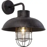 Brilliant Portland - Buiten Wandlamp - 24 X 25 X 29 Cm - IP44 - Roest