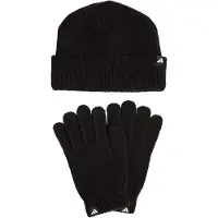 Adidas Sportmuts 'Glove + Beanie' zwart