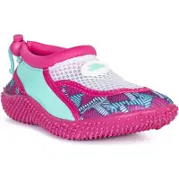 Trespass Kinder Badelatschen Squidette - Aqua Shoe Pink Lady Print-24