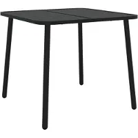 vidaXL Tuintafel 80x80x71 cm staal antracietkleurig