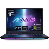 Gigabyte Ordinateur Portable Gaming Aorus Master 16 BYHC5FRE65SP 16" Intel Core Ultra 9 32 Go RAM 2 To SSD Noir - Azerty Français