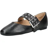 Steve madden Ballerina met riempjes zwart