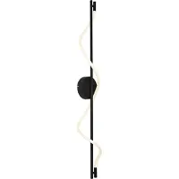 QAZQA Moderne wandlamp zwart incl. LED 3-staps dimbaar - Twirl