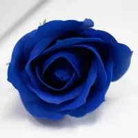 Ancient Wisdom Zeep Bloemen - Medium Roos - Donker Blauw - 50 stuks - 5x6.5cm - Zeepbloemen - Zeeprozen - Zeep Rozen Donker Blauw - Zeep Componenten