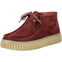 Clarks Chukka Boots 'Torhill Hi' wijnrood