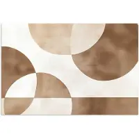 PosterMonkey Poster 30x20 cm - Snijdende cirkels - Overlappende vlakken - Posters - Kamer decoratie - Wanddecoratie woonkamer - Muurdecoratie slaapkamer