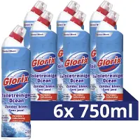 Glorix - Toiletreiniger Zonder Bleek - Ocean- 6 flessen x 750 ml - Voordeelverpakking