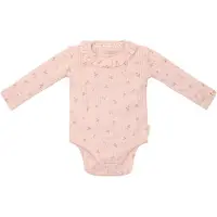 Little Dutch romper Fairy Flowers roze Meisjes Katoen Ronde hals Bloemen - maat 56