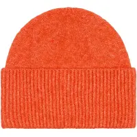 s.Oliver Beanie met wol en brede ribgebreide omslag