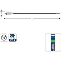 Rotec Speedboren met 1/4" bit-aansluting 32,0x400 mm - 2313200